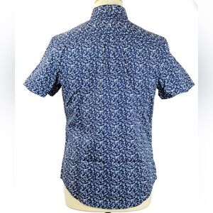 ORIGINAL PENGUIN Mens‎ RETRO MINI CAMO PRINT Button up Shirt Size XL Slim Fit